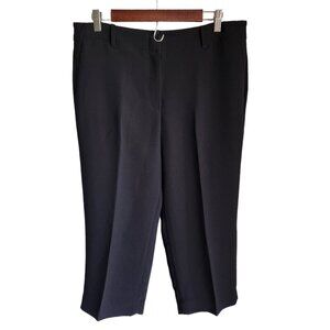 Talbots Pants Women's Black 12P 12 Petites Cropped Office Career